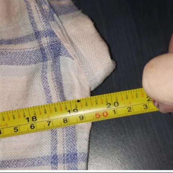 Rails Pink Blue Plaid button-down Shirt Dress size Large - Picture 3 of 6